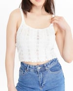 KONTRAST DANTELLİ TRİKO TOP