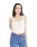 KONTRAST DANTELLİ TRİKO TOP