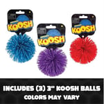 Koosh 7,62 cm Top - Çeşitli Renkler 3'lü Paket - Yakalaması Kolay, Yerleştirmesi Zor - Fidget Oyuncak - 3 Yaş ve üzeri - Renkler Değişebilir