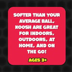 Koosh 7,62 cm Top - Çeşitli Renkler 3'lü Paket - Yakalaması Kolay, Yerleştirmesi Zor - Fidget Oyuncak - 3 Yaş ve üzeri - Renkler Değişebilir