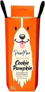 Köpek Ödül Maması Balkabaklı & Muzlu – Pawmax Cookie Pumpkin Doğal Glukozamin Destekli 80 g
