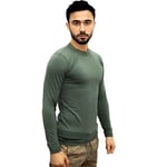 KORDAK Haki Askeri Termal Microfiber Uzun Kol Tişört- Mikrofiber HAKİ XL