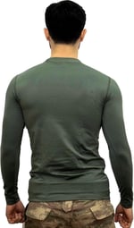 KORDAK Haki Askeri Termal Microfiber Uzun Kol Tişört- Mikrofiber HAKİ S