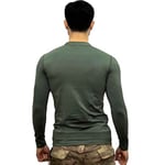 KORDAK Haki Askeri Termal Microfiber Uzun Kol Tişört- Mikrofiber HAKİ XL