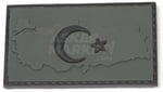 KORDAK Haritalı Türk Bayrağı Peç Arma (Haki)