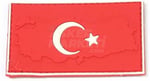 KORDAK Haritalı Türk Bayrağı Peç Arma (Haki)