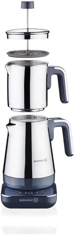 Korkmaz A850-03 Moderna Elekt. Çaydanlık Gri/Krom
