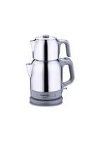 Korkmaz Çaytema Elektrikli Çaydanlık Inox Gri