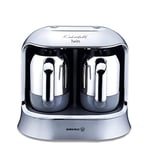Korkmaz Kahvekolik Twin Kahve Makinesi Inox Krom