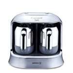 Korkmaz Kahvekolik Twin Kahve Makinesi Inox Krom