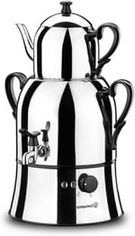 Korkmaz Nosta Inox/Siyah Semaver