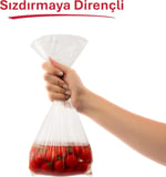 Koroplast 3'lü Çok Al Az Öde Ekonomik Paket Orta Boy 60'lı Buzdolabı Poşeti, Sızdırmaz & BPA İçermez Gıda Saklama Torbası, Et, Tavuk, Balık, Sebze, Meyve, Çorba, Sos, Peynir, Kuruyemiş, Sandviç