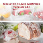 Koroplast 3'lü Çok Al Az Öde Ekonomik Paket Orta Boy 90'lı Buzdolabı Poşeti, Sızdırmaz & BPA İçermez Gıda Saklama Torbası, Et, Tavuk, Balık, Sebze, Meyve, Çorba, Sos, Peynir, Kuruyemiş, Sandviç