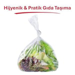 Koroplast 3'lü Çok Al Az Öde Ekonomik Paket Orta Boy 90'lı Buzdolabı Poşeti, Sızdırmaz & BPA İçermez Gıda Saklama Torbası, Et, Tavuk, Balık, Sebze, Meyve, Çorba, Sos, Peynir, Kuruyemiş, Sandviç
