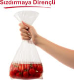 Koroplast Büyük Boy Buzdolabı Poşeti 4 Al 3 Öde Ekonomik Paket, Ekonomik Buzdolabı Poşeti Büyük Boy 80'li Set, BPA İçermez, Sızdırmaz Saklama Torbası, Meyve, Sebze Yemek, Gıda Saklama Torbası (4 x 20)