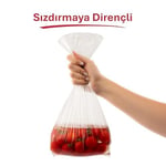 Koroplast Büyük Boy Buzdolabı Poşeti 4 Al 3 Öde Ekonomik Paket, Ekonomik Buzdolabı Poşeti Büyük Boy 80'li Set, BPA İçermez, Sızdırmaz Saklama Torbası, Meyve, Sebze Yemek, Gıda Saklama Torbası (4 x 20)