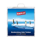 Koroplast Dondurulmuş Gıda Torbası 50x52 cm, Üç Katlı Isı Yalıtımlı Saplı Saklama Torbası, BPA İçermez, Uzun Mesafe Taşıma Kolaylığı, Dondurulmuş Gıda Saklama Poşeti, Koku Hapsi, Isı Yalıtımlı Çanta