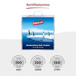 Koroplast Dondurulmuş Gıda Torbası 50x52 cm, Üç Katlı Isı Yalıtımlı Saplı Saklama Torbası, BPA İçermez, Uzun Mesafe Taşıma Kolaylığı, Dondurulmuş Gıda Saklama Poşeti, Koku Hapsi, Isı Yalıtımlı Çanta