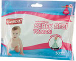 Koroplast Pudra Kokulu Bebe Bezi Torbası 50'li Set, Kokuyu Hapseden Sızdırmaz Kilitli Kirli Bebek Bezi Torbası Poşeti, Islak Kuru Çift Katmanlı Kirli Poşeti, Taşınabilir & Hijyenik Anne Bebek Bakımı