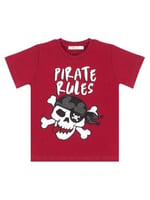 Korsan Kuralı Erkek Çocuk T-shirt Kapri Şort Takım
