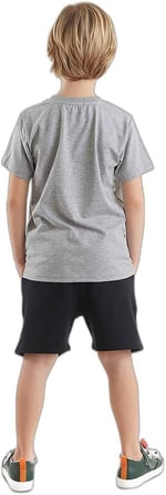Korsan Timsah Erkek Çocuk T-shirt Şort Takım
