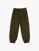 Koton Basic Jogger Pantolon Beli Bağlamalı Pamuklu