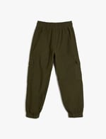 Koton Basic Jogger Pantolon Beli Bağlamalı Pamuklu