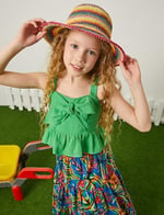 Koton Blouse Straps Heart Neck Bowtie Detail Cotton