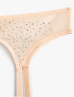 Koton Bridal Jartiyer Parlak Taşlı Tül