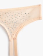 Koton Bridal Jartiyer Parlak Taşlı Tül