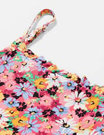 Koton Çiçekli Crop Bluz Askılı Bluz Kız çocuk