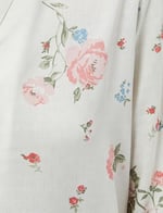 Koton Çiçekli Düğmeli Pijama Üstü Yarım Kollu