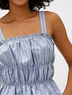 Koton Crop Atlet Askılı Büzgü Detaylı Pamuklu Atlet Kadın