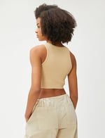 Koton Crop Atlet Fitilli Halter Yaka Kolsuz