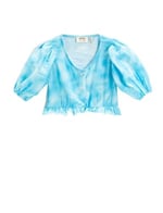 Koton Crop Bluz Balon Kollu Fırfırlı