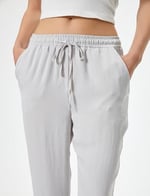 Koton Crop Paça Pantolon Beli Bağlamalı Cepli