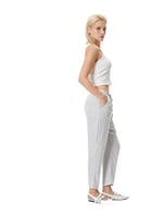 Koton Crop Paça Pantolon Beli Bağlamalı Cepli