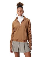 Koton Dik Yaka Uzun Kollu Fermuar Detaylı Sweatshirt Sweatshirt Kadın
