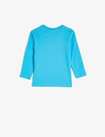 Koton Erkek Çocuk Uzun Kollu Bisiklet Yaka Yazılı Baskılı T-Shirt