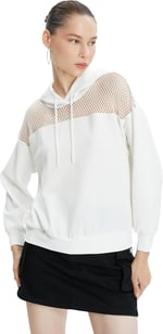 Koton Koton File Detaylı Kapşonlu Sweatshirt Uzun Kollu Kadın