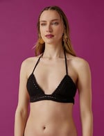 Koton Kroşe Örgü Üçgen Bikini Üstü