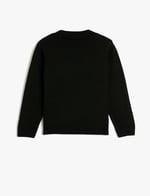 Koton Sweater Knit Basic Long Sleeve Half Stand Up Neck
