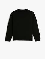 Koton Sweater Knit Basic Long Sleeve Half Stand Up Neck
