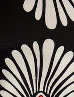 Koton X Melis Ağazat - Bol Paça Pantolon Yüksek Bel Etnik Desenli Cepli Viskoz Kumaş