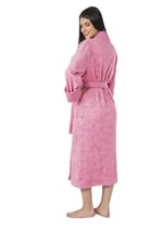 Koyu Gri Jakarlı Bambo Cotton Bayan Sabahlık