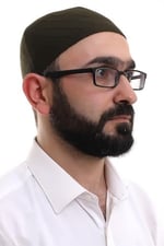 Koyu Haki Kışlık Çapraz Desenli Dokuma Takke