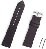 Koyu Kahverengi Spor Hakiki Deri Saat Kordonu Kayış 18-20-22-24-26mm (20mm)