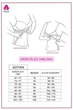 Koza Underwear Kadın Tül Detaylı Dolgusuz Toparlayıcı Minimizer Sütyen