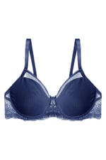 Koza Underwear Kadın Tül Detaylı Dolgusuz Toparlayıcı Minimizer Sütyen