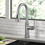 KRAUS Allyn Endüstriyel Pull-Down Tek Saplı Mutfak Bataryası Spot-Free Paslanmaz Çelik, KPF-4102SFS